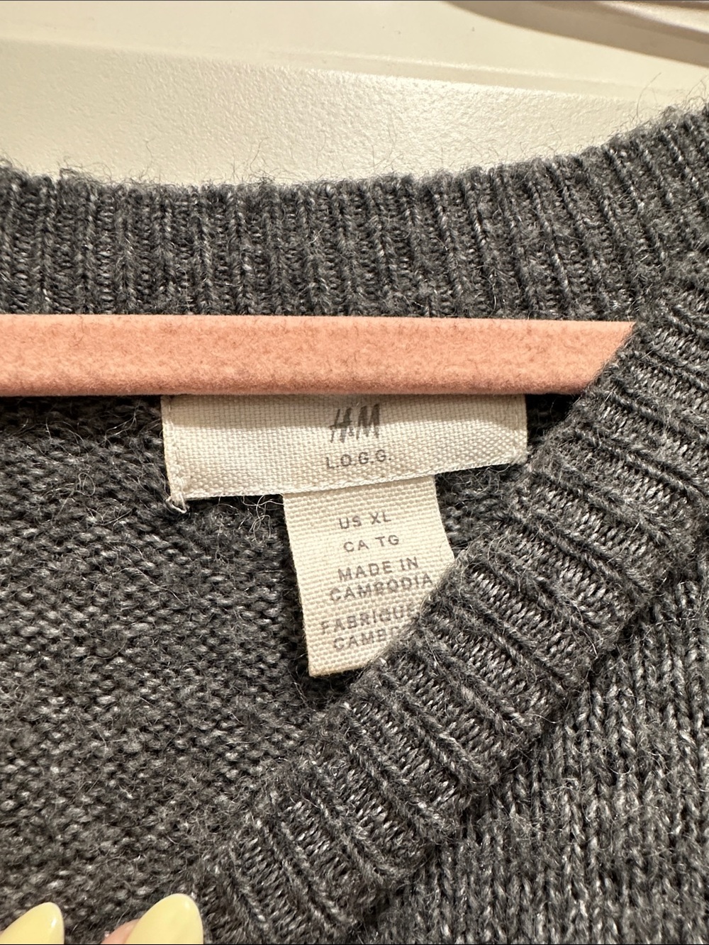 H&M Gray Cozy Oversized Crewneck Sweater - Picture 2 of 3